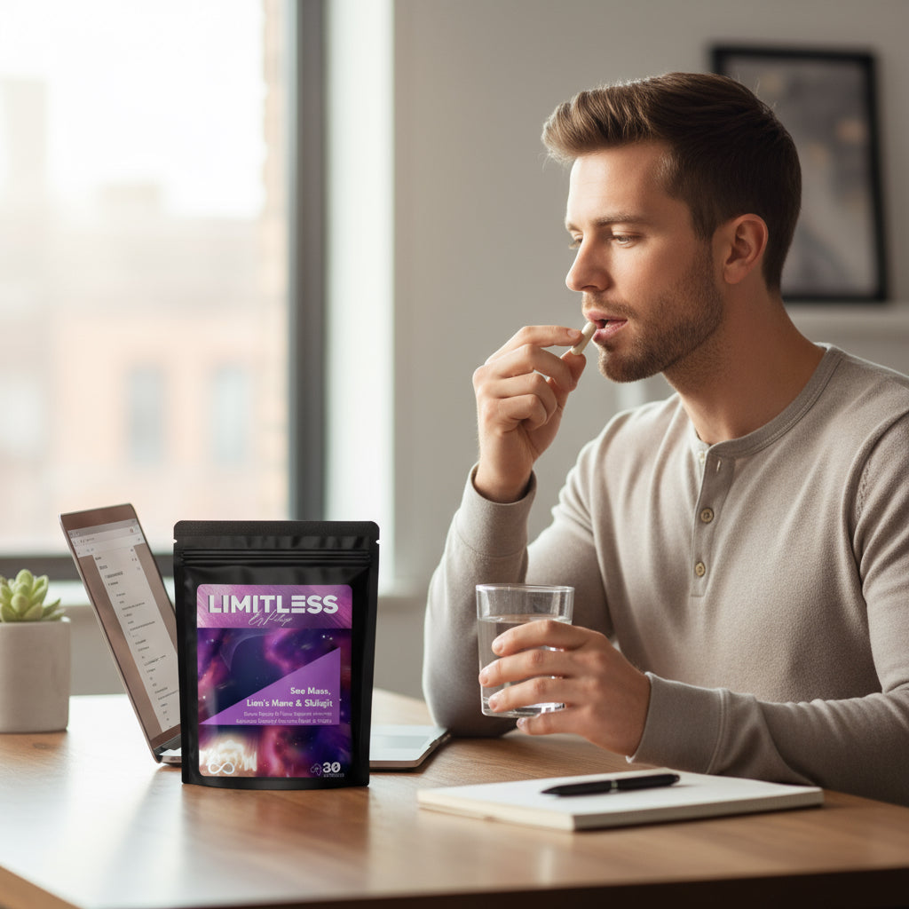 💊 Limitless By Patsys Capsules – Sea Moss, Lion’s Mane & Shilajit Blend