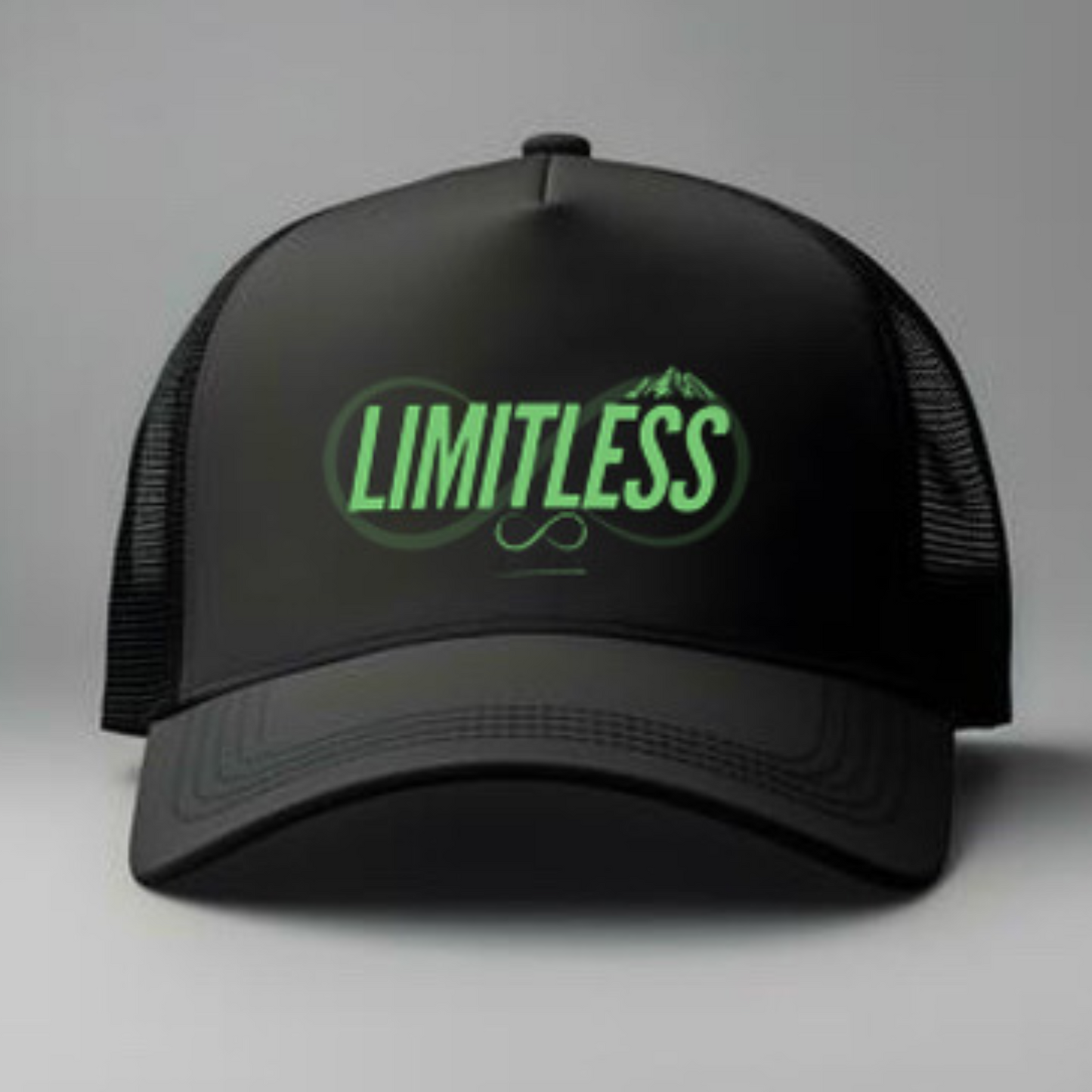 Limitless Black Snapback Mesh Hat