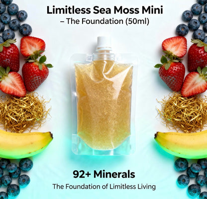 🧪 Limitless Sea Moss Mini – The Trial Shot (50ml)
