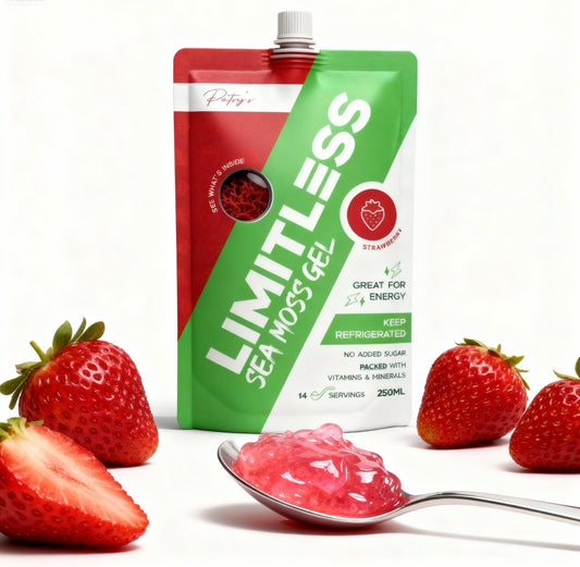 🍓 Limitless Strawberry Sea Moss Gel 250ml – The Glow Up