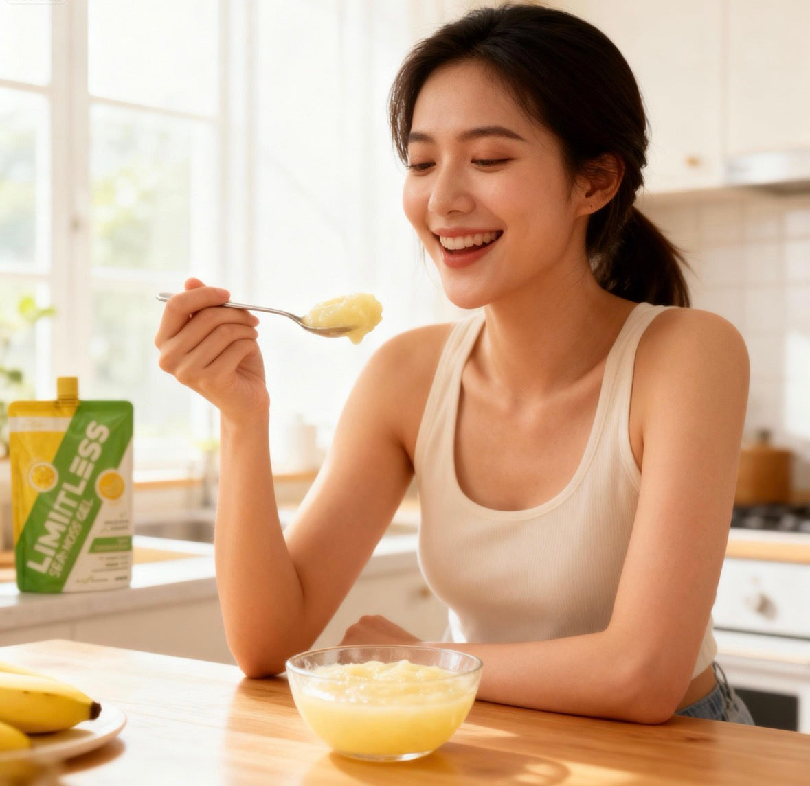 🍌 Limitless Banana Sea Moss Gel 250ml – The Energiser